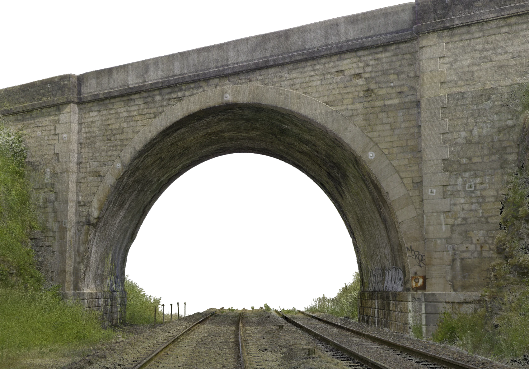 Nuage de points 3D d’un pont et de ses abords